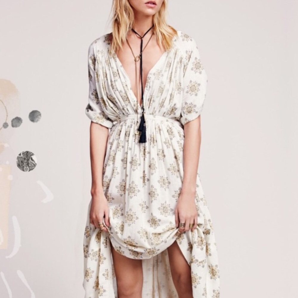Free people printed oasis maxi dress